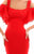 Tarik Ediz - 50332 Laser-Cut Embroidered Off Shoulder Mermaid Dress In Red