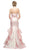 Cinderella Divine - A5033 Strapless Jacquard Layered Mermaid Gown In Pink