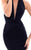 Tarik Ediz - 50340 Plunging Halter Bow Accented Mermaid Gown In Black
