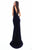 Tarik Ediz - 50349 Sleeveless Plunging V-Neck Mermaid Gown In Black