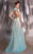 MNM Couture - 9592 Enticing Cutout Jewel Evening Gown in Blue