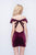 Nina Canacci - 503 Crystal Beaded Ruffled Off-Shoulder Fitted Dress