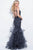 50405 Embellished Deep V-neck Mermaid Dress