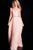 50419 Embellished Illusion Bateau Chiffon A-line Dress