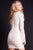 50420 Embellished Scalloped V-neck Sheath Dress