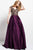 Jovani Embroidered V-Neck Cap Sleeves Ballgown 50439 - 1 pc Purple In Size 16 Available In Purple
