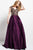 50439 Embroidered V-neck Ballgown