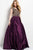 Jovani Embroidered V-Neck Cap Sleeves Ballgown 50439 - 1 pc Purple In Size 16 Available In Purple