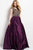 50439 Embroidered V-neck Ballgown