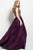 Jovani Embroidered V-Neck Cap Sleeves Ballgown 50439 - 1 pc Purple In Size 16 Available In Purple