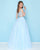 Mac Duggal - 50441H Two Piece Lace Ballgown In Blue