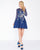 Mac Duggal - 50443R Lace Illusion Jewel A-line Dress In Blue and Multi-Color