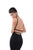 Tarik Ediz - 50483 Plunging Belt-Detailed Backless Gown In Black