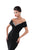 Tarik Ediz - 50487 Jeweled Bustier Off Shoulder Mermaid Gown In Black