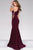 Jovani - Jersey High Neck Fitted Prom Dress 50487