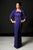 Daymor Couture - Pleated and Sequined Sheath Dress 504 in Purple