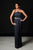 Daymor Couture - Pleated and Sequined Sheath Dress 504 in Purple
