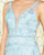 Mac Duggal Couture - 50519D Embellished Deep V-neck Dress With Train In Blue