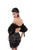 Tarik Ediz - 50533 Puffed Sleeve Off Shoulder Lace Sheath Dress In Black