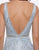 Mac Duggal Prom - 50537M Beaded Fringed Plunging V-Neck Evening Dress In Blue