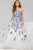 Floral Embroidery Sweetheart Embellished Belt Gown 50551