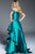 50564 Off-Shoulder Ruffled Cascade A-Line Gown