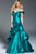 50564 Off-Shoulder Ruffled Cascade A-Line Gown