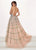 Rachel Allan Prima Donna - 5058 Two Tone Beaded Tulle Ballgown In Pink and Green