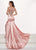 Rachel Allan Prima Donna - 5059 Beaded Illusion Back Mermaid Gown In Pink