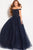 50616 Bejeweled Off-Shoulder Tulle Ballgown