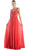 Cinderella Divine - Crisscrossed Ornate Illusion Panel Gown