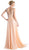 Cinderella Divine - Crisscrossed Ornate Illusion Panel Gown