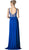 Cinderella Divine - Crisscrossed Ornate Illusion Panel Gown