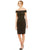 Adrianna Papell - Off-Shoulder Sequined Cocktail Dress AP1E200150 in Black