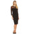 Adrianna Papell - Long Sleeve Cocktail Dress AP1E200120 in Black
