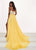 Rachel Allan Prima Donna - 5064 Beaded Sweetheart Romper With Skirt In Yellow