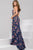 Floral Trumpet Long Dress 50655