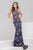 Floral Trumpet Long Dress 50655