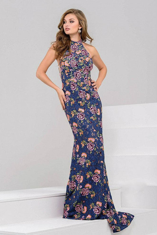 Floral Trumpet Long Dress 50655
