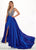 Rachel Allan Prima Donna - 5067 Beaded Stretch Taffeta Ballgown In Blue