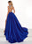 Rachel Allan Prima Donna - 5067 Beaded Stretch Taffeta Ballgown In Blue
