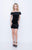 Nina Canacci - 503 Crystal Beaded Ruffled Off-Shoulder Fitted Dress