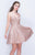 Nina Canacci - 507 Embellished Sweetheart A-Line Cocktail Dress In Pink and Gold