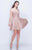 Nina Canacci - 507 Embellished Sweetheart A-Line Cocktail Dress In Pink and Gold
