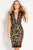 50735 Embroidered Lace Illusion Jewel Cocktail Dress