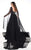 Rachel Allan Primadonna - 5077 Embellished Pleated Chiffon Dress In Black