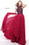 Sherri Hill - 50808 Beaded Halter Neck Chiffon Gown In Red