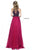 Sherri Hill - 50808 Beaded Halter Neck Chiffon Gown In Red