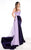 Rachel Allan Primadonna - 5083 Embellished Two Tone Trumpet Dress In Purple