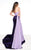 Rachel Allan Primadonna - 5083 Embellished Two Tone Trumpet Dress In Purple